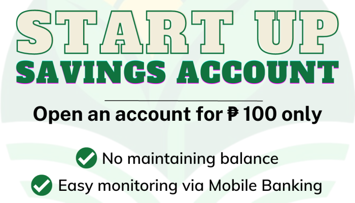 START UP SAVINGS